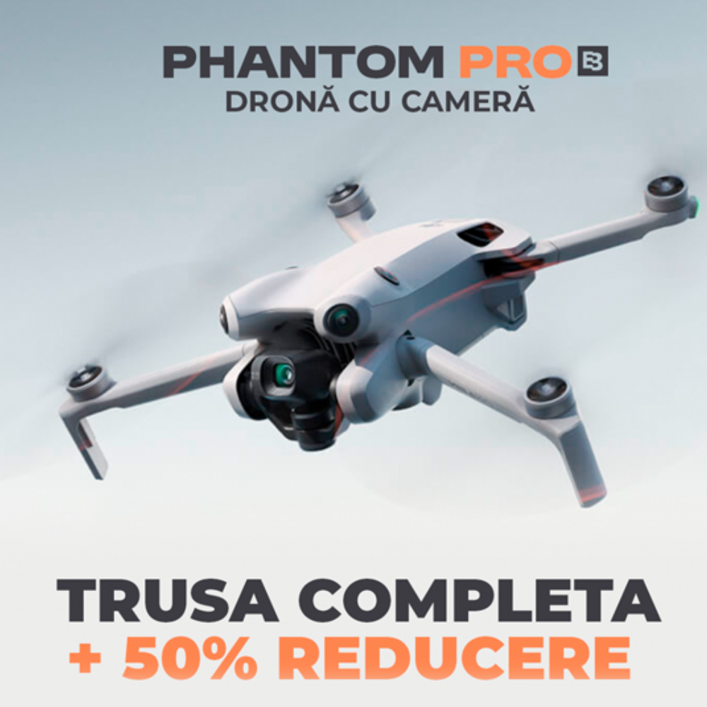 Dronă Militară Phantom Pro CAMERĂ 4K + GEANTĂ GRATUITĂ ASTĂZI | PLATA LA LIVRARE